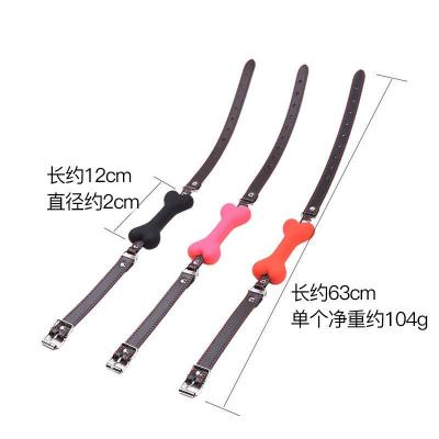 狗骨头情趣口塞球 材质安全