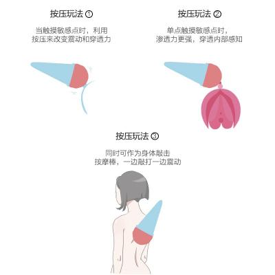 歪歪马叭噗冰淇淋震动按摩棒 软萌造型 强力震动