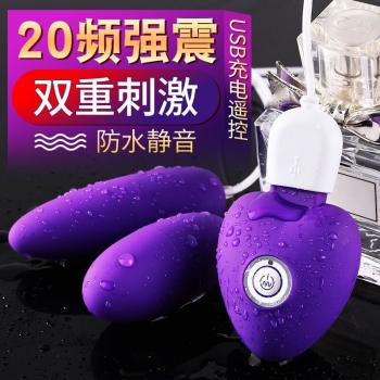 迷趣USB充电遥控双头跳蛋 20频强震 双重刺激 - 调情跳蛋 - 谜姬 - MEIXX美羞羞