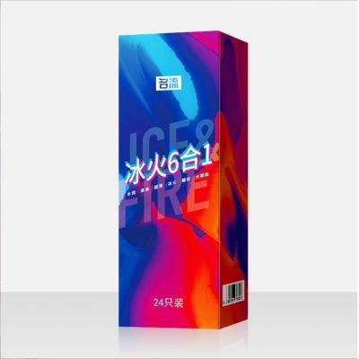 【买一送一】名流激情冰火六合一安全套24只 冰火超薄颗粒