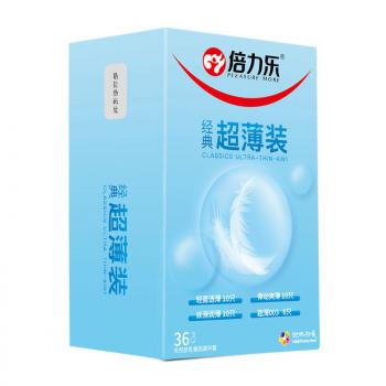 倍力乐经典超薄安全套36只装 轻盈透薄 律动爽薄 丝滑润薄 - 超薄套套 - 倍力乐 - MEIXX美羞羞