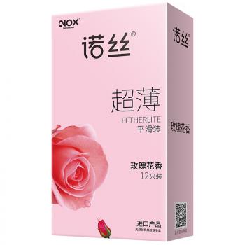 诺丝玫瑰花香安全套12只装 超薄平滑 柔软贴肤 - 个性套套 - 诺丝 - MEIXX美羞羞
