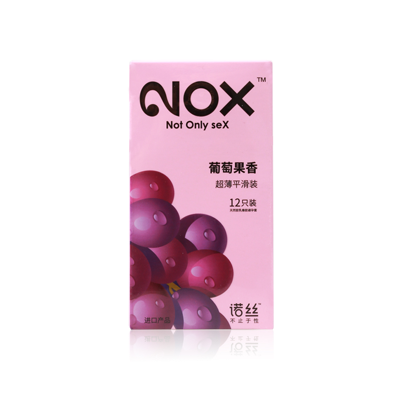 诺丝葡萄果香超薄平滑安全套12只装 柔滑顺畅